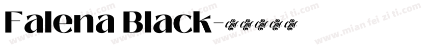 Falena Black字体转换